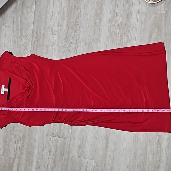 ✨️Gorgeous Dress Barn Red Hot Dress Size 10 - Picture 12 of 14